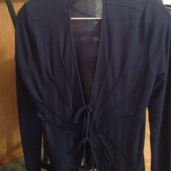 Womens navy blue cardigan