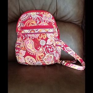 Vera Bradley "Raspberry Fiz" Backpack Purse