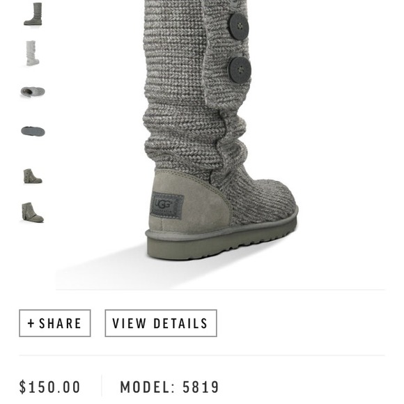 SOLD! ๐ฏ% Authentic Tall Gray Cardy UGGs - Picture 4 of 4