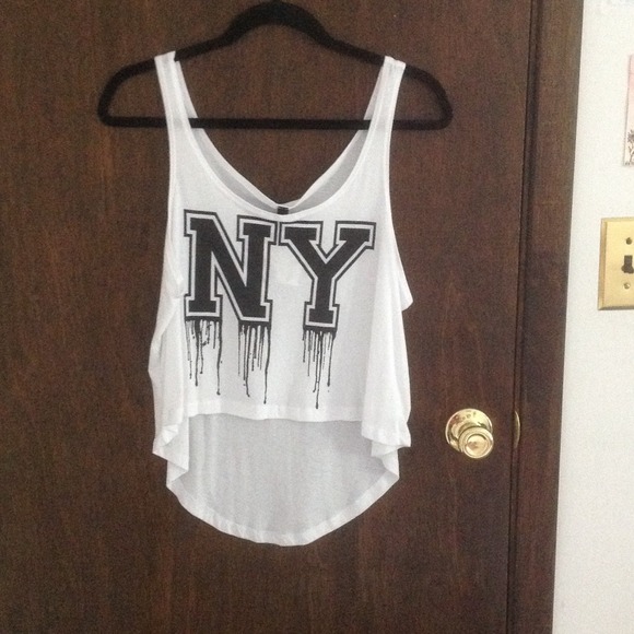NYC white tank top