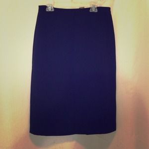 Tahari Black Crepe Pencil Skirt