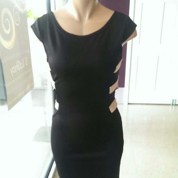 Cross out Backless Dress