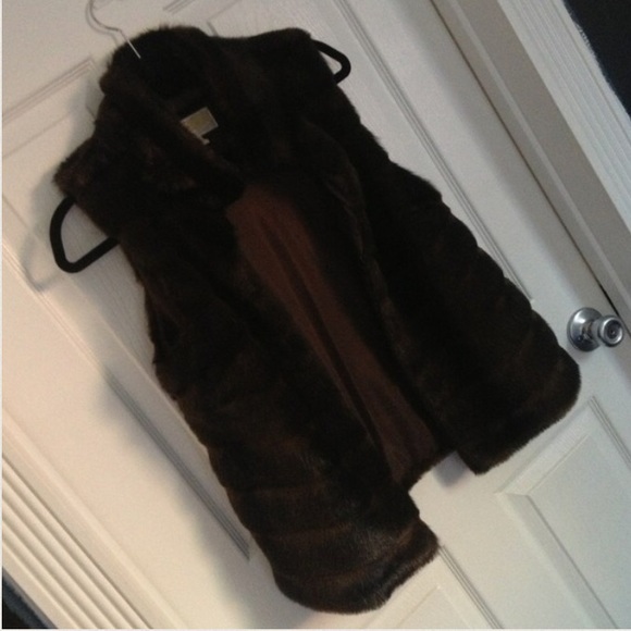 Michael Kors faux fur vest