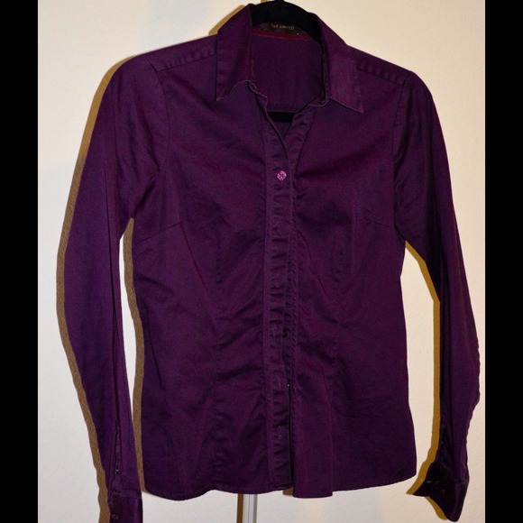 Eggplant button down shirt