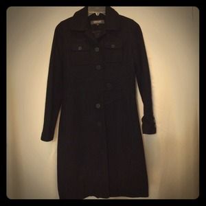 Kenneth Cole Reaction Black Overcoat