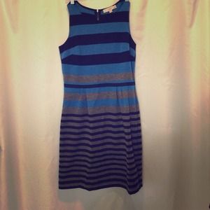 LOFT Striped Knit Dress