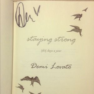 demi lovato autographed book