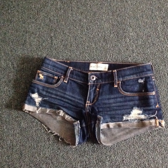 Abercrombie dark  denim shorts