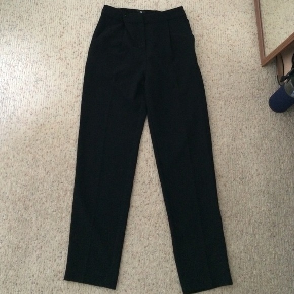 H&M Black Ankle Business Slacks