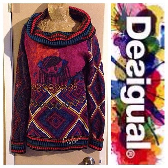 Desigual Sweater Dress Sz medium