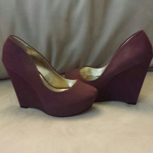SHOEDAZZLE Ciji wedges (burgundy)