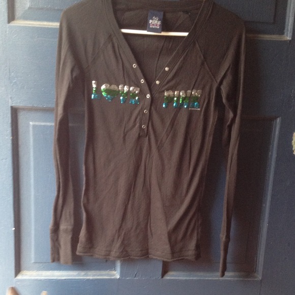 Victoria's Secret long sleeve black shirt, size XS