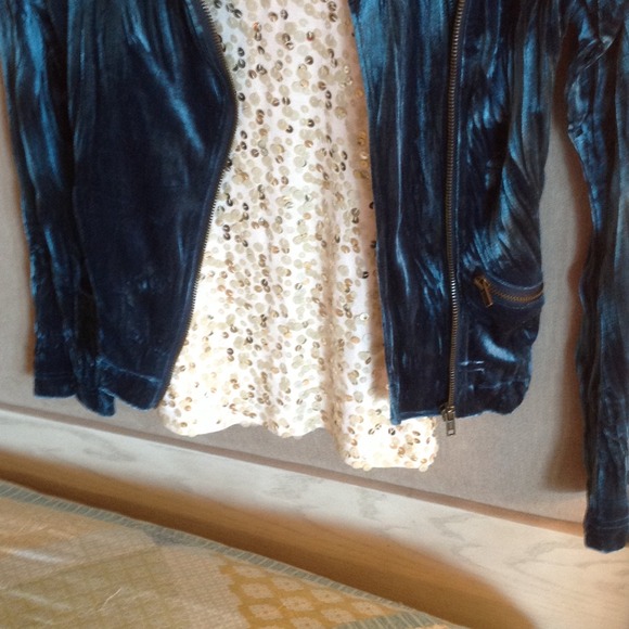 Turquoise polyester jacket - Picture 3 of 3