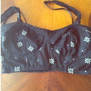 BRALETTE BANDEAU black NWT