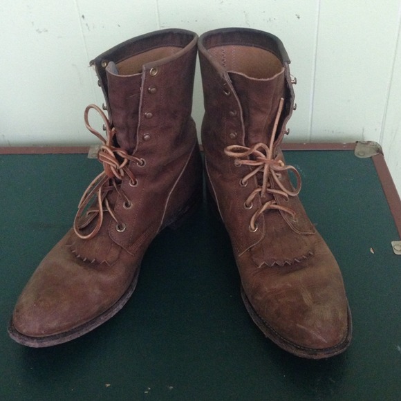 Brown Justin Roper Combat Boots