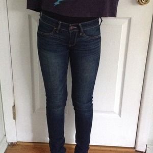 SOLD ** dark wash hollister jeans