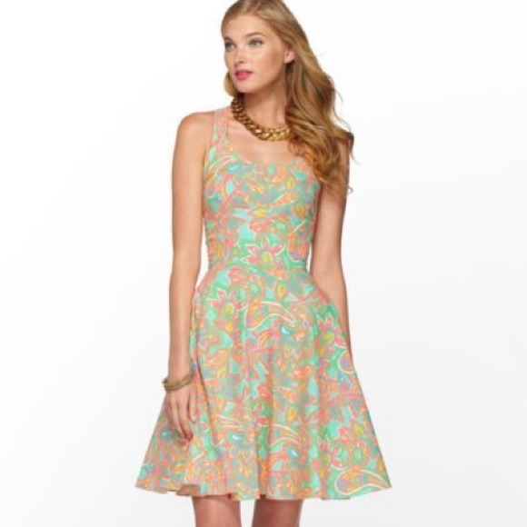 Lilly pulitzer Zo dress in Make a Splash! Size 6!