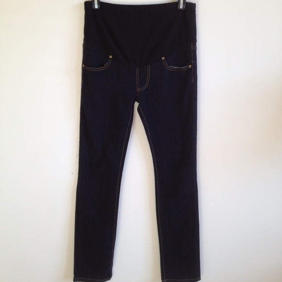 Maternity dark jeans