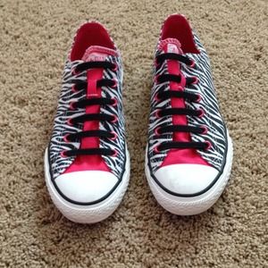 Zebra & Pink Converse