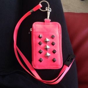 VS Pink ID and card holder