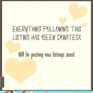 Donated everything beyond this listing