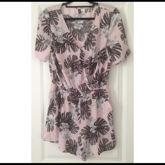 H&M tropical print romper.
