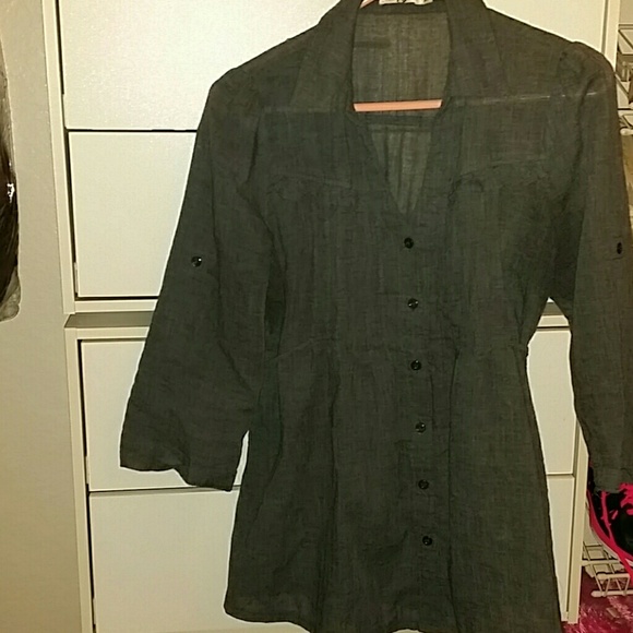 Dark gray blouse
