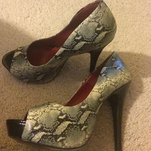 Snakeskin Heels