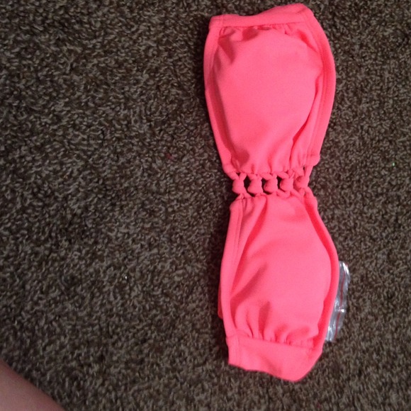 Brand new coral bathing suit top