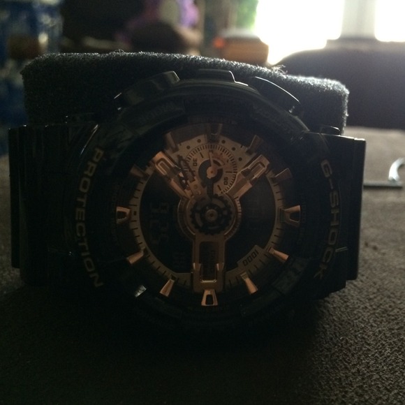 G-Shock gold and black watch