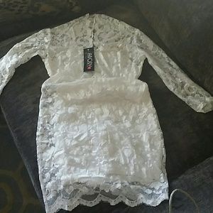 White lace dress