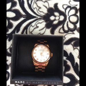 Marc Jacobs Rose Gold Baker Watch