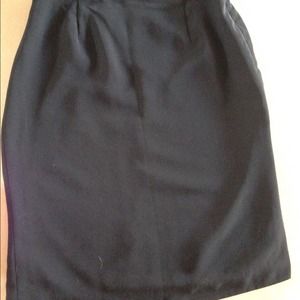 Black a-line skirt