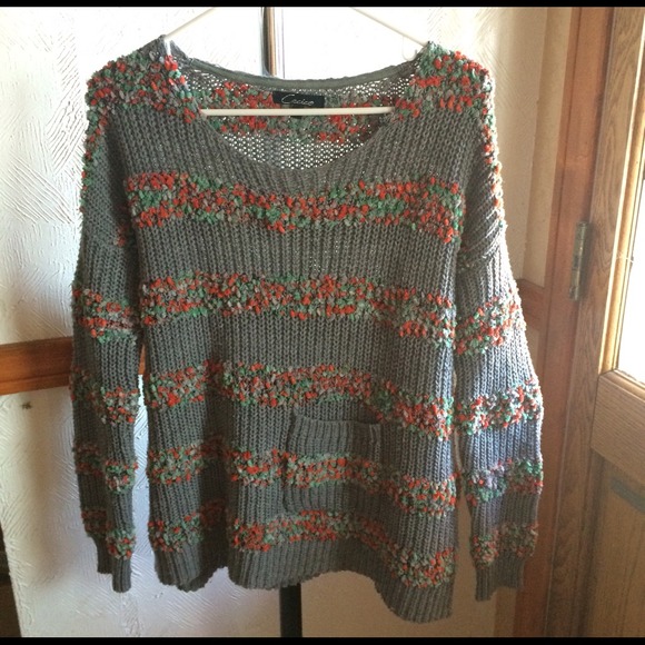 Oversized pullover/sweater/top long sleeve grey