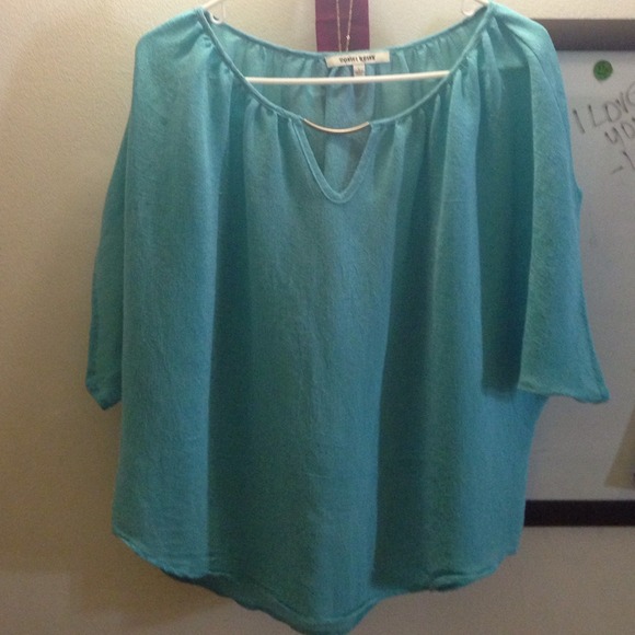 Beautiful light blue flowy top