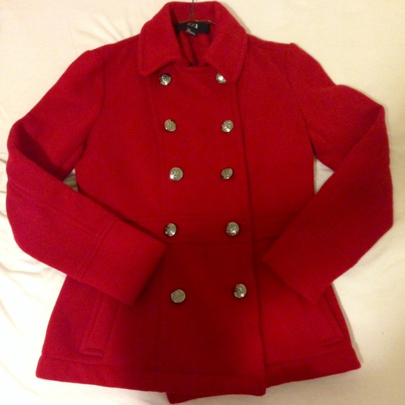 Red peacoat