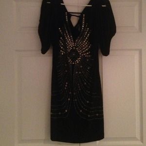 Black sequin dress