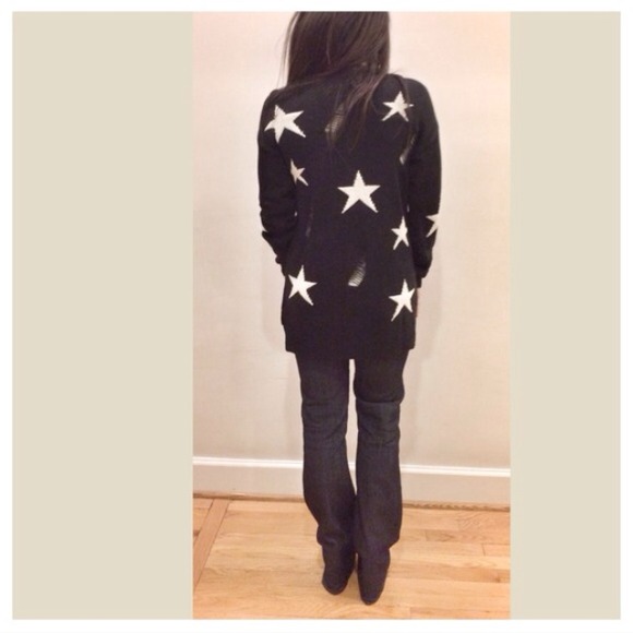 SALE SALE LAST ONE STAT SHREDDED CARDIGAN 25.00 - Picture 3 of 3