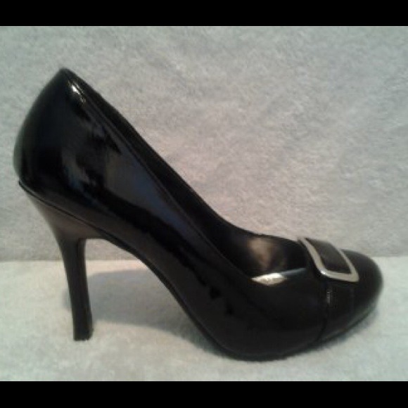 Black Buckle Heels - Picture 3 of 4