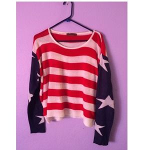 American Flag Sweater