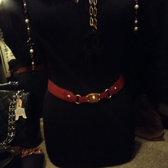 Miu Miu leather belt