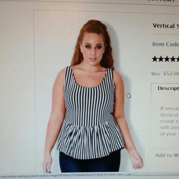 Striped peplum tank
