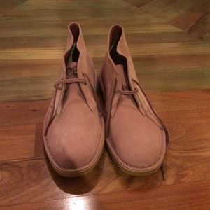 Never been worn pink Clark originals