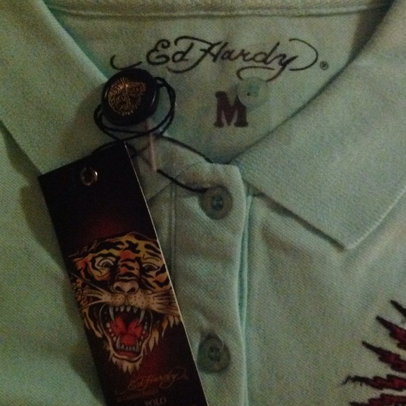 Authentic Ed Hardy Women's Embroidered Polo - Picture 4 of 4