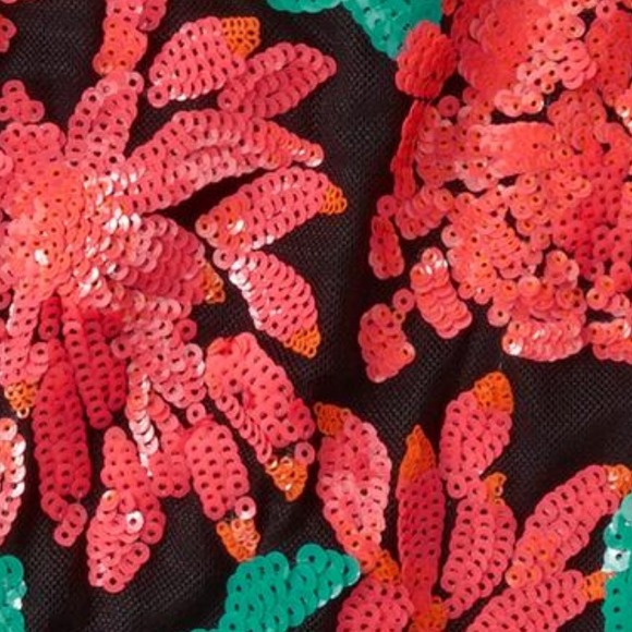 🚫sold🚫Floral sequin skirt - Picture 2 of 4