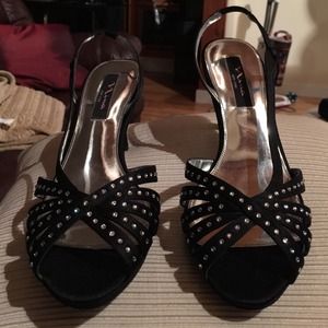 Nina black high heels worn once
