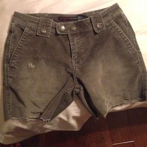 Buffalo Custom Grey Corduroy Short-Shorts