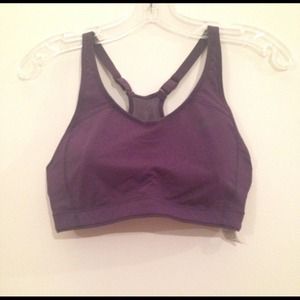 Purple Nike sports bra