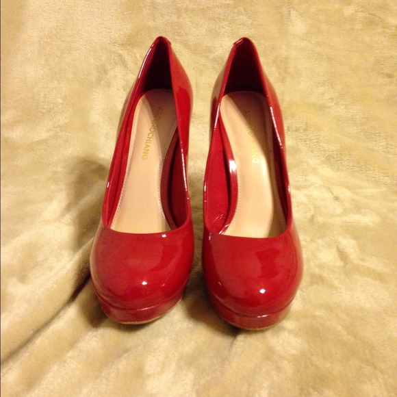 Red Patent Leather Pumps