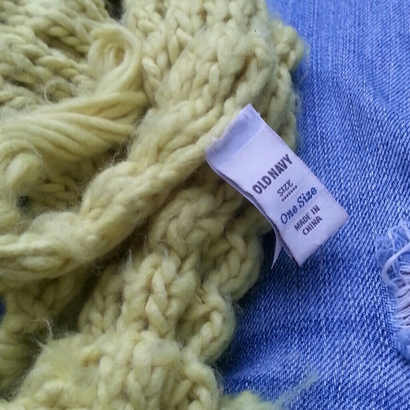 Yellow Neon Long Scarf - Picture 2 of 3